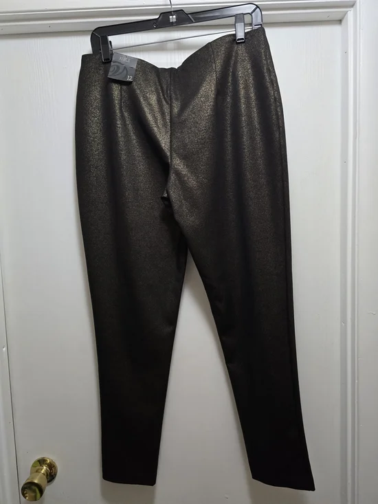 Versona Metallic Charcoal Dress Pants - Picture 1 of 3